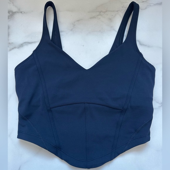 Lululemon Align Corset Tank Top *Light Support, A/B Cup True Navy - Picture 4 of 6